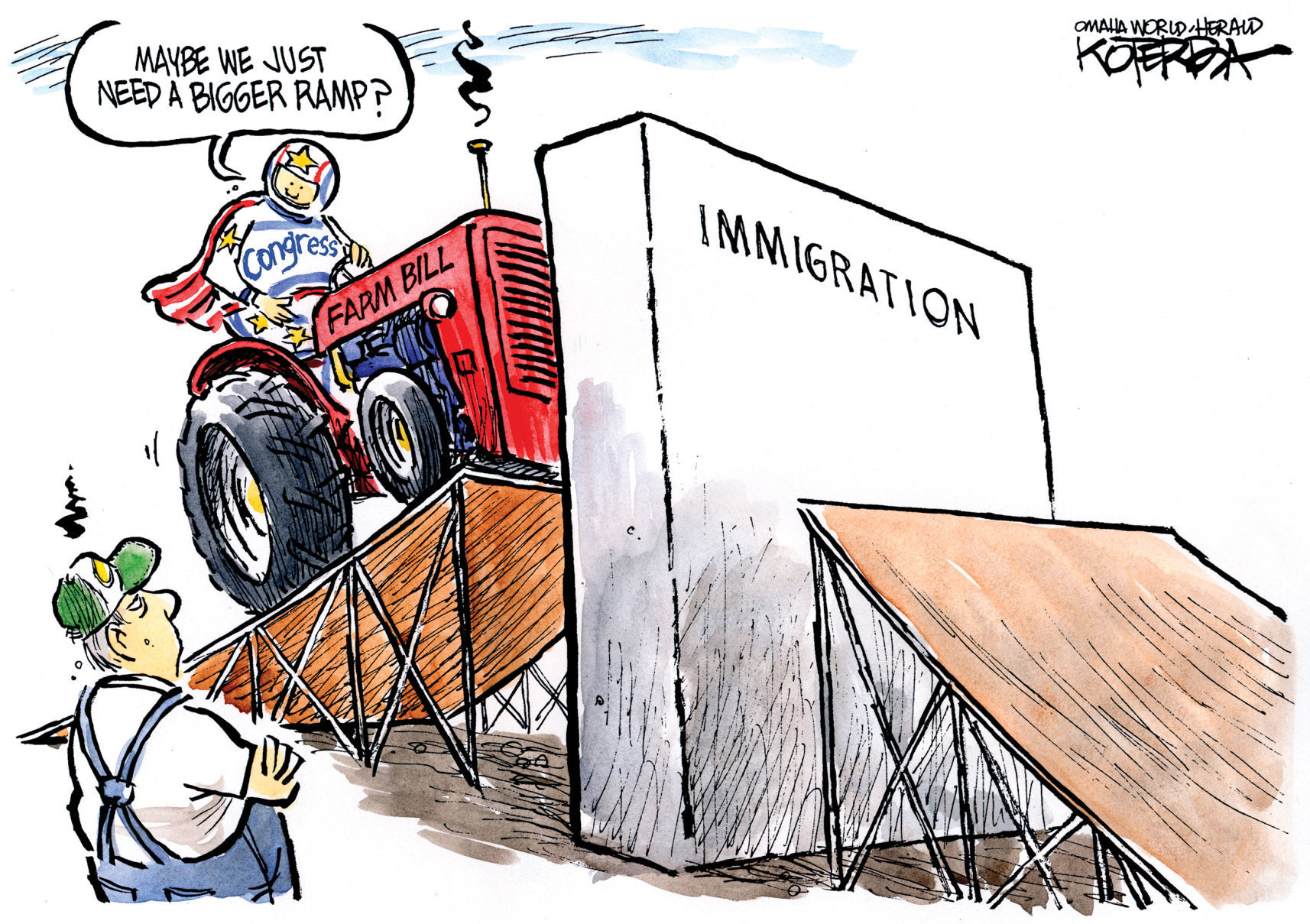 Ramp to Nowhere by Jeff Koterba, Omaha World Herald